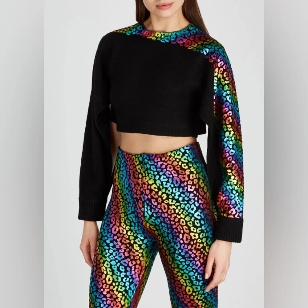 THREADS OF PRVLG
Black Leopard-print Cashmere Jumper - Picture 3 of 13